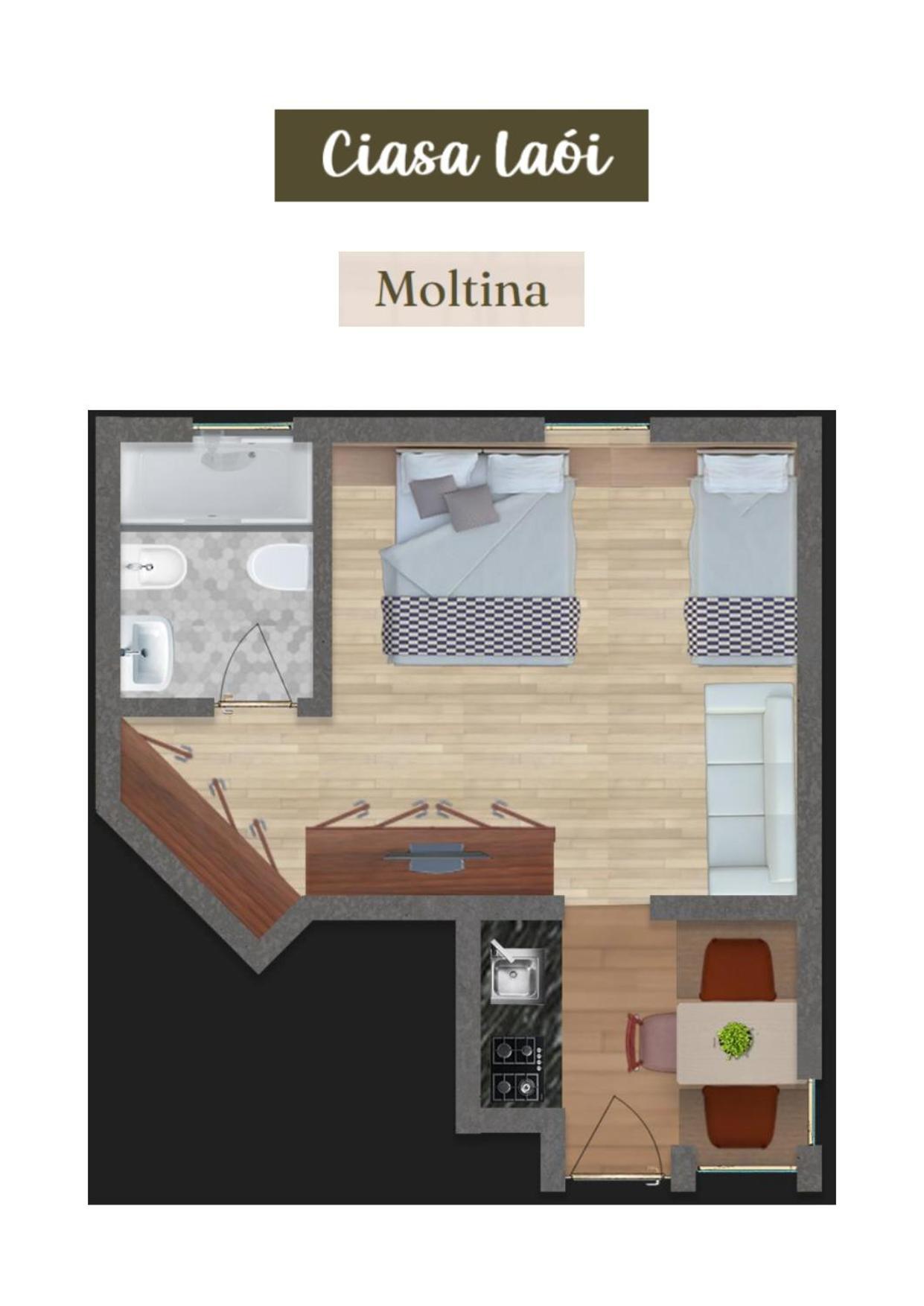 Apartment Ciasa Laoi San Cassiano  Eksteriør billede